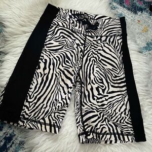 The Upside Zebra Print Biker Shorts Size 6